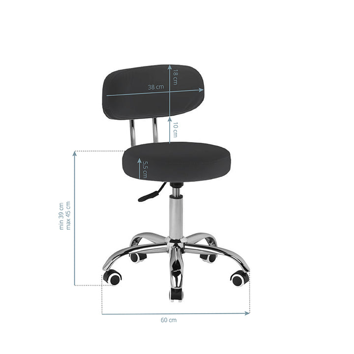 Tabouret A-007 Zwart 3