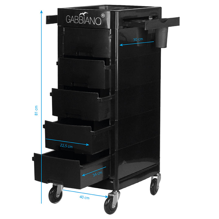 Kapper Werkwagen Gabbiano FT65-A Zwart 5