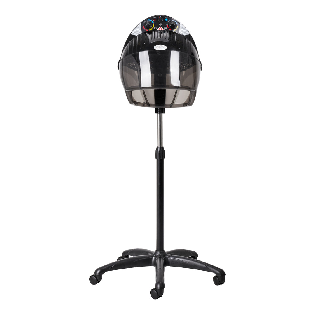 Droogkap met Statief Ionic Triple Speed Gabbiano Centurion LVI-203S Zwart