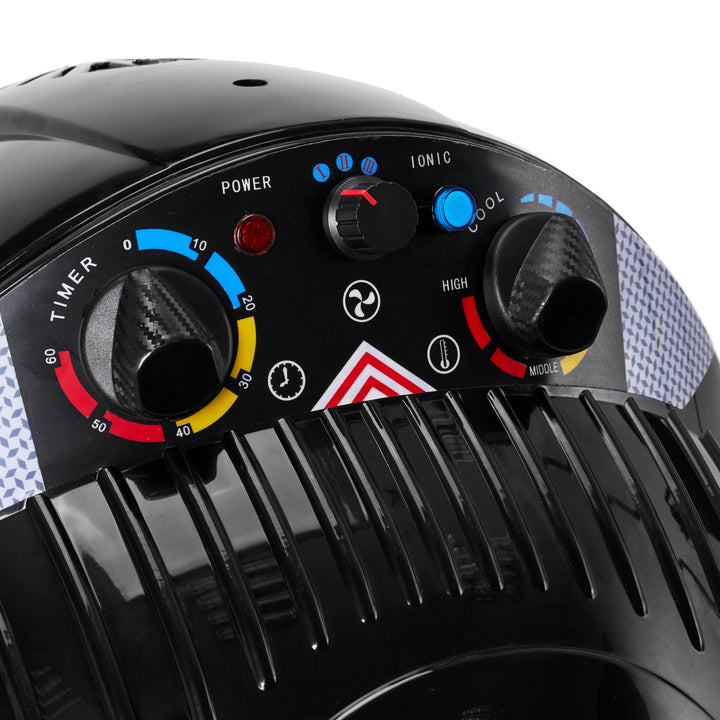 Droogkap met Statief Ionic Triple Speed Gabbiano Centurion LVI-203S Zwart