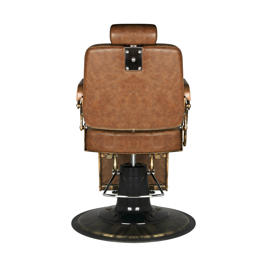 Barberstoel Gabbiano Boss Vintage Leer Lichtbruin