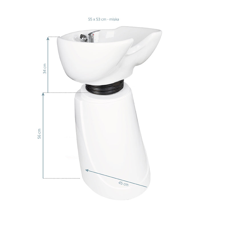Wasunit Gabbiano Zuil MT-A3 Wit 6