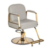 Kappersstoel Gabbiano Acri Goud-Beige