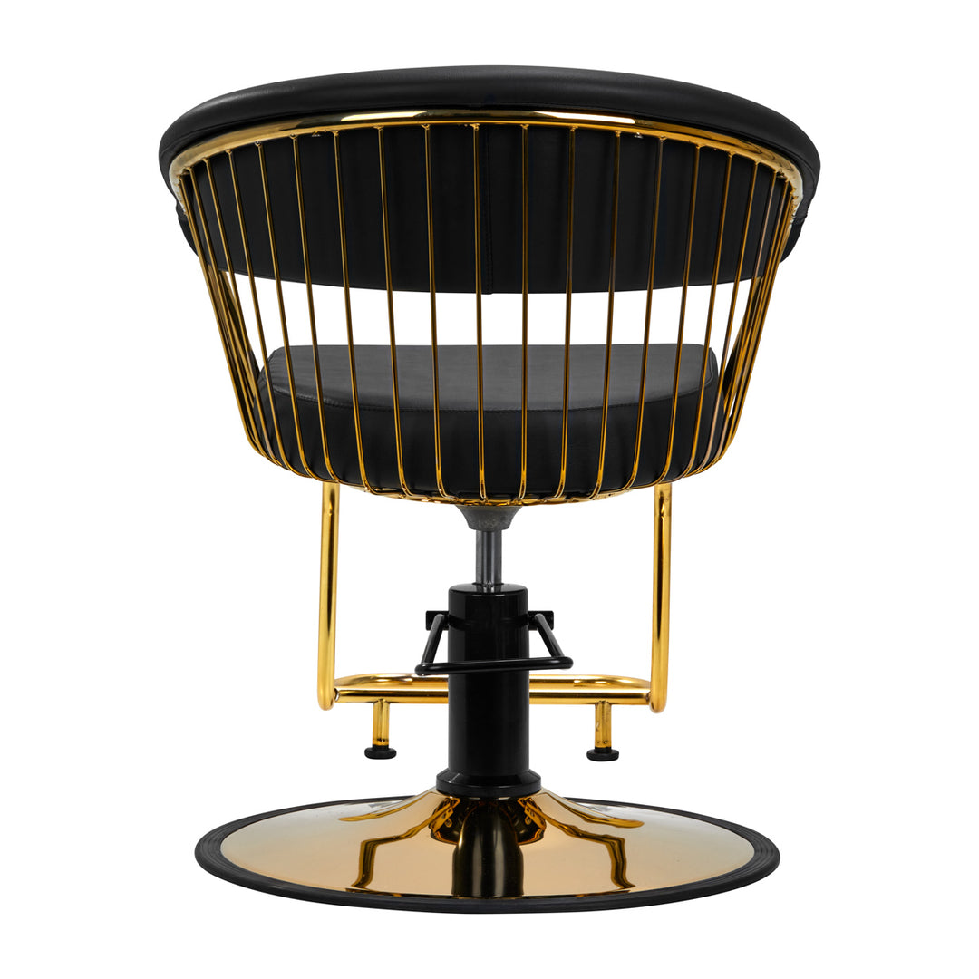 Kappersstoel Gabbiano Lille Goud Zwart 4