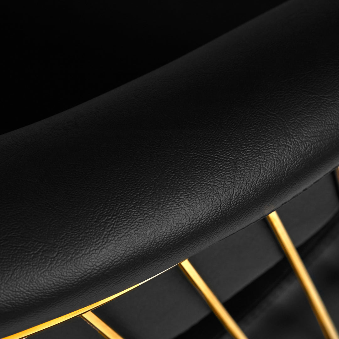 Kappersstoel Gabbiano Lille Goud Zwart 7