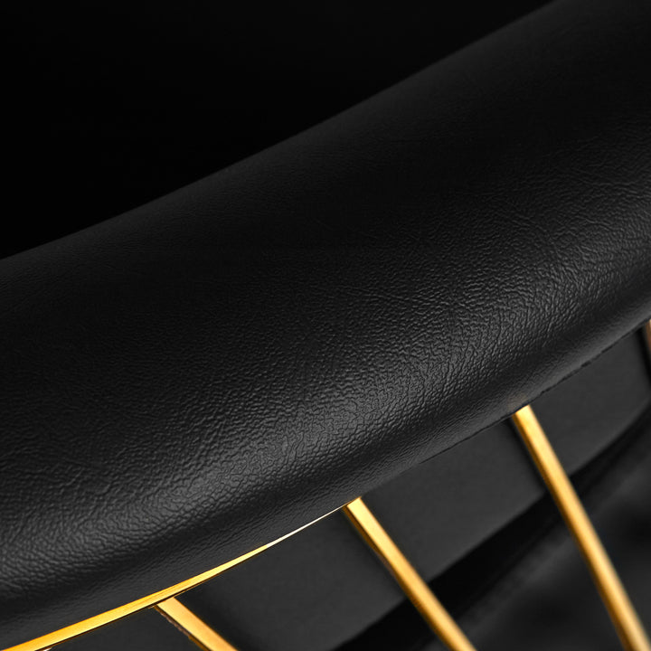 Kappersstoel Hair System Lille Goud-Zwart