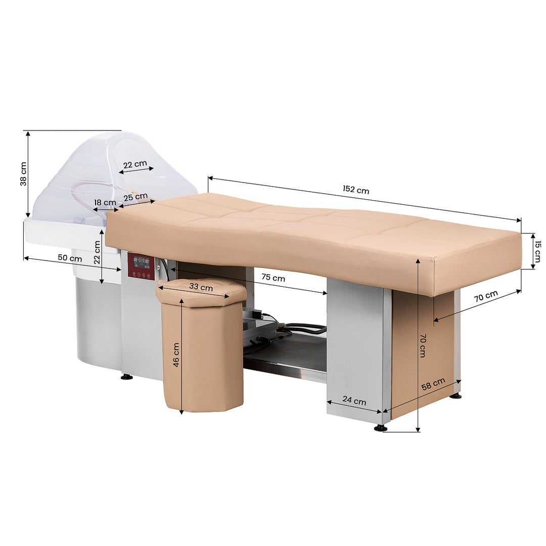 Wasunit Gabbiano Head Spa 017 Ligbed Beige 18