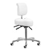 Tabouret met Rugleuning en Kantelbare Zitting Giovanni 1005 Wit