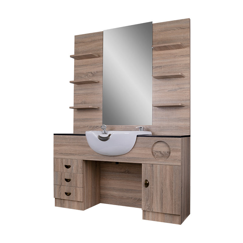 Kaptafel Kapperssalon met Wastafel QT-001A 2