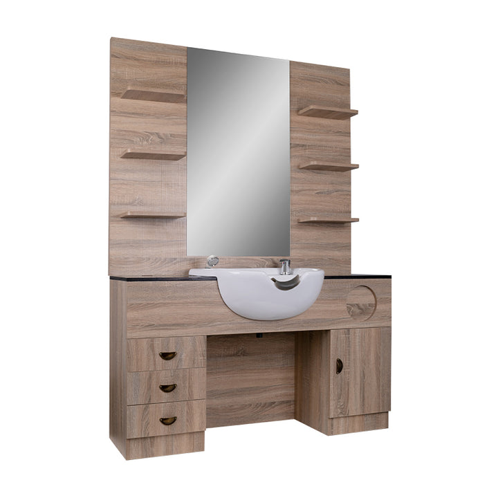 Kaptafel Kapperssalon met Wastafel QT-001A 3