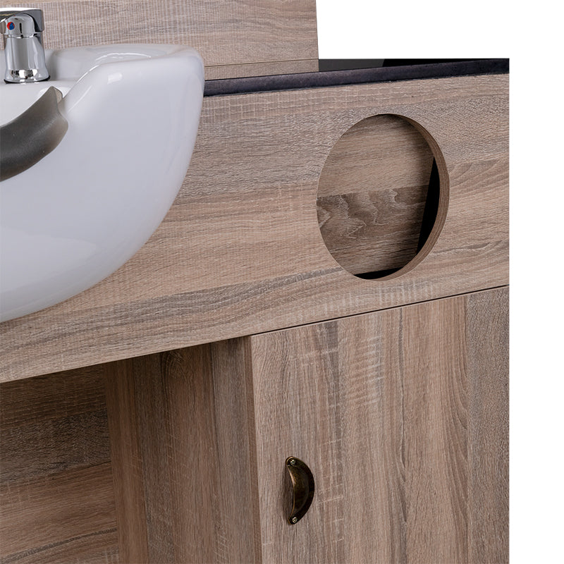 Kaptafel Kapperssalon met Wastafel QT-001A 5