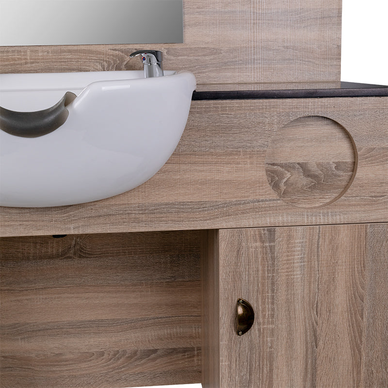 Kaptafel Kapperssalon met Wastafel QT-001A 6