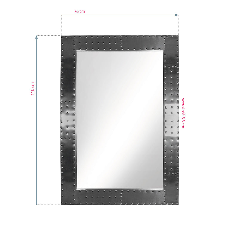 Kappersspiegel Gabbiano Boss Aluminium 2