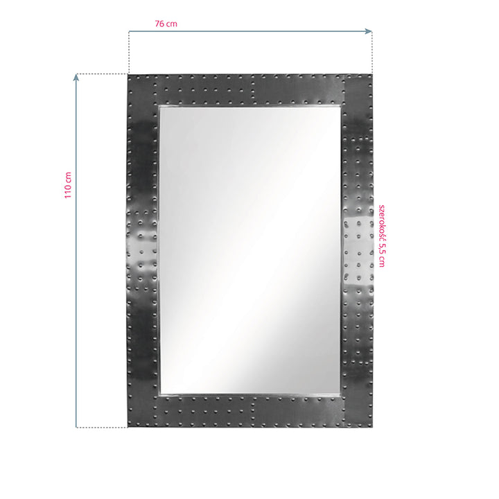 Kappersspiegel Gabbiano Boss Aluminium 2