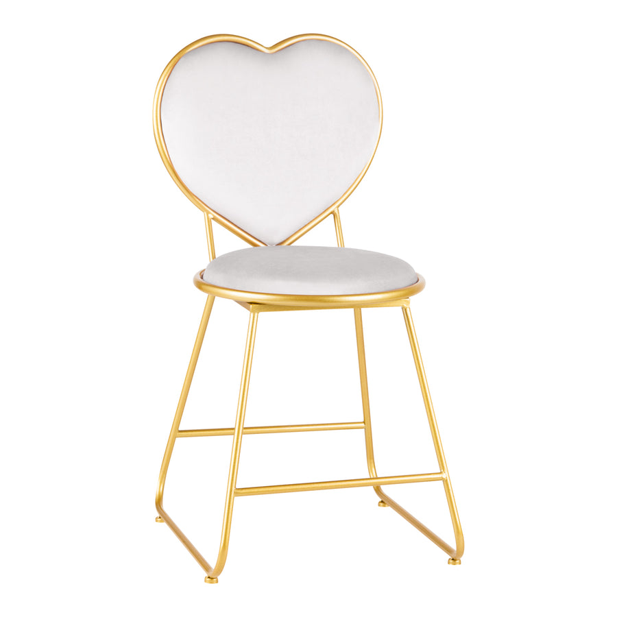 Stoel Fluweel MT-309 Goud Grijs 1