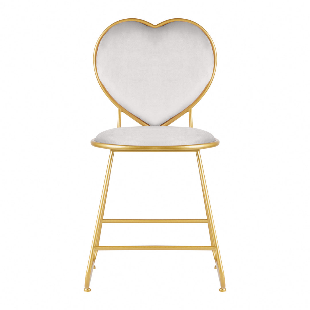 Stoel Fluweel MT-309 Goud Grijs 3