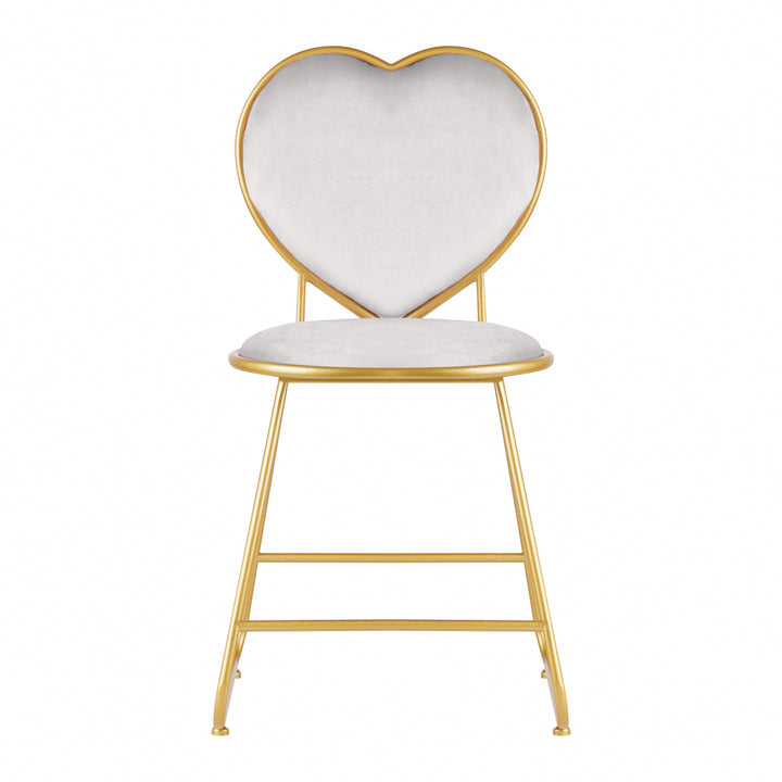 Stoel Fluweel MT-309 Goud Grijs 3