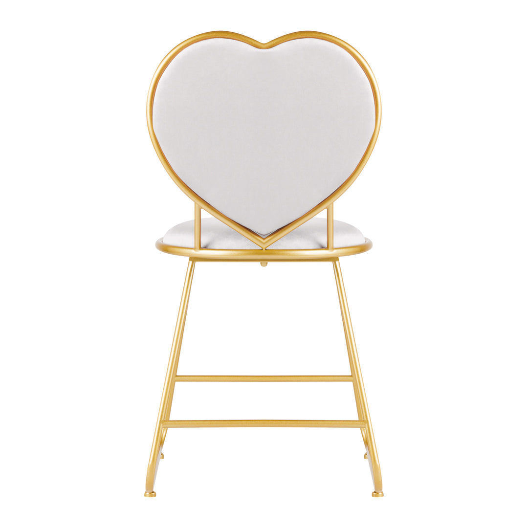 Stoel Fluweel MT-309 Goud Grijs 4
