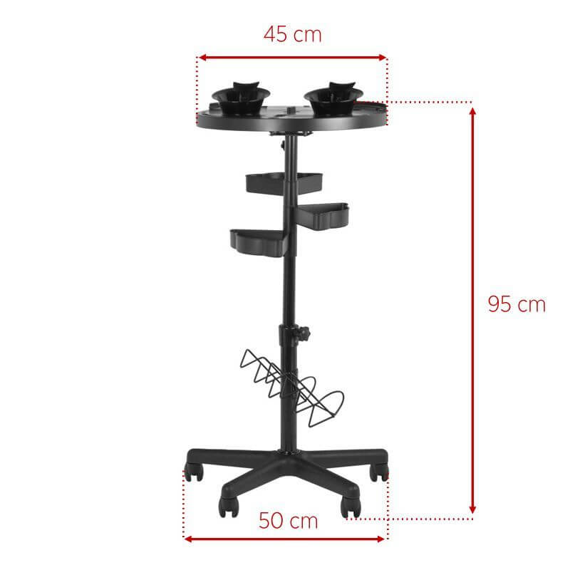 Kapper Werktafel Gabbiano 175 Timer Zwart 6