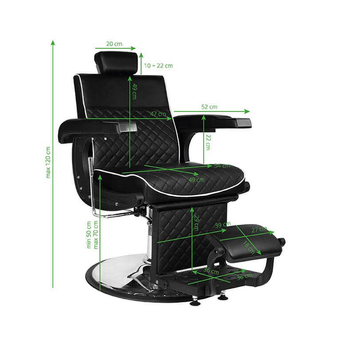 Kappersstoel Barber Gabbiano Lorenzo