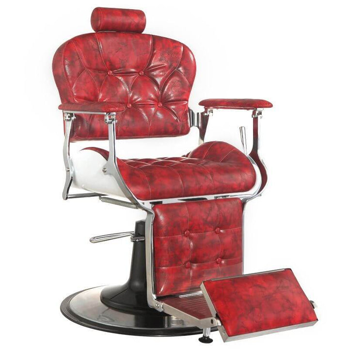 Kappersstoel Barber Gabbiano Premier Rood