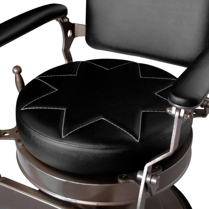 Kappersstoel Barber Gabbiano Star Zwart