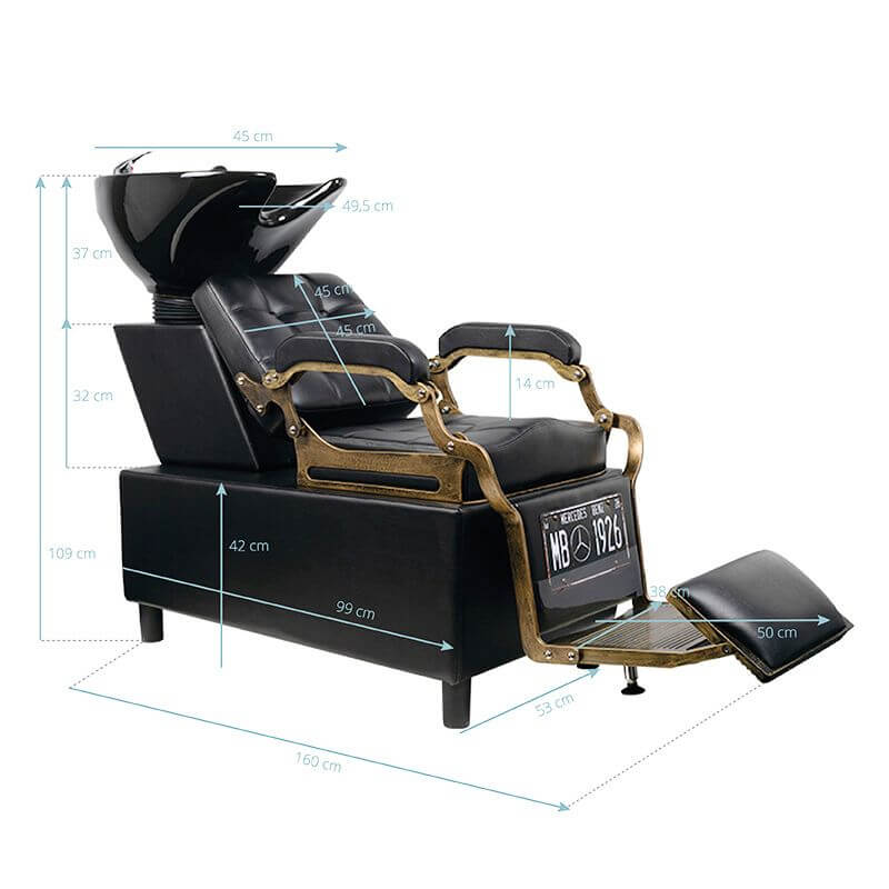 Wasunit Barber Gabbiano Boss Zwart 6