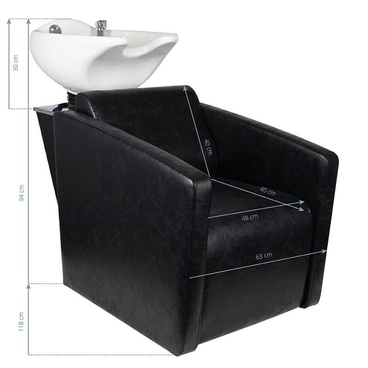 Wasunit Hair System HSB79 Zwart 8