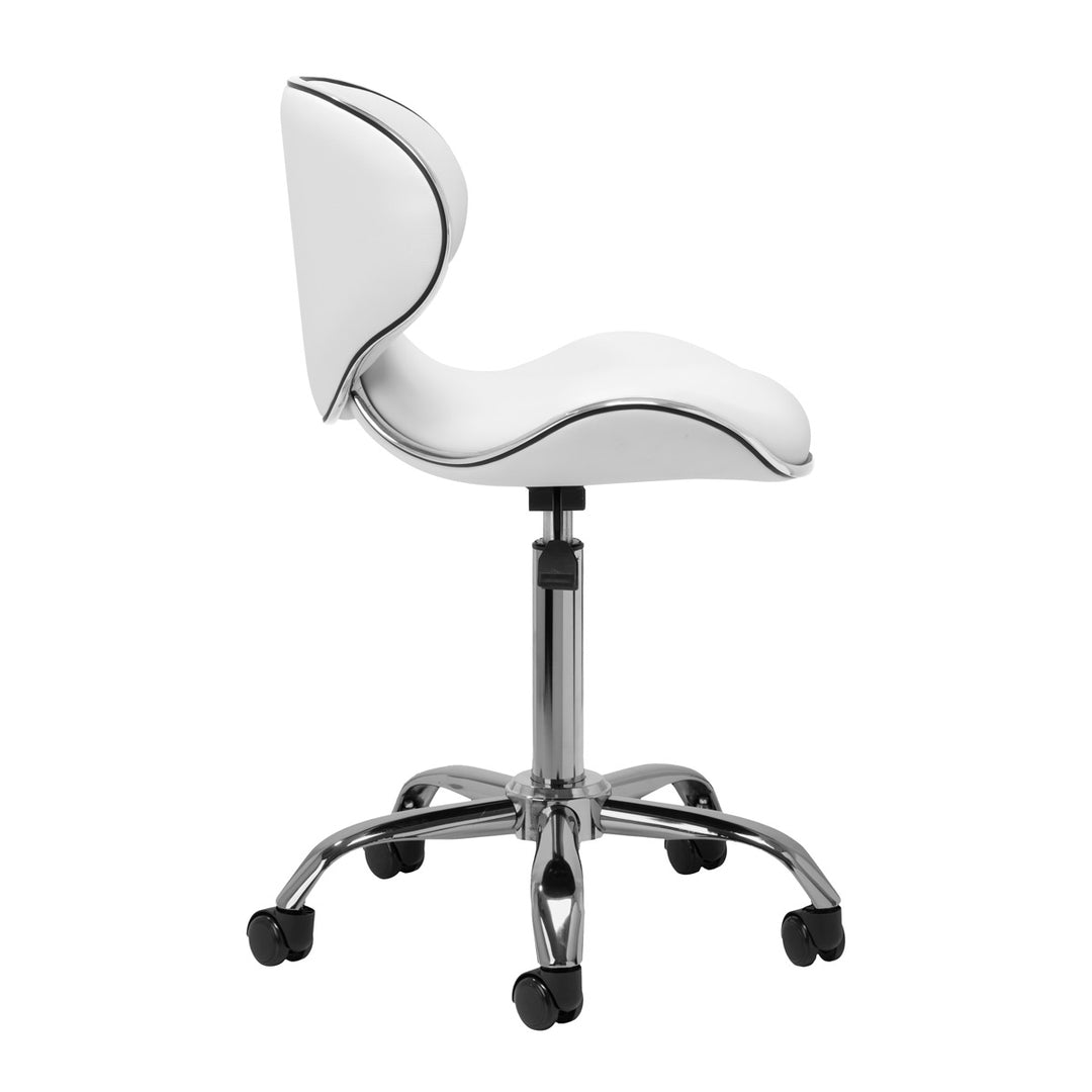 Salonstoel met Wielen Verstelbaar Gabbiano Q-4599 Wit - afbeelding 2