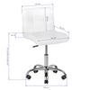 Salonstoel met Wielen Verstelbaar A-5299 Wit