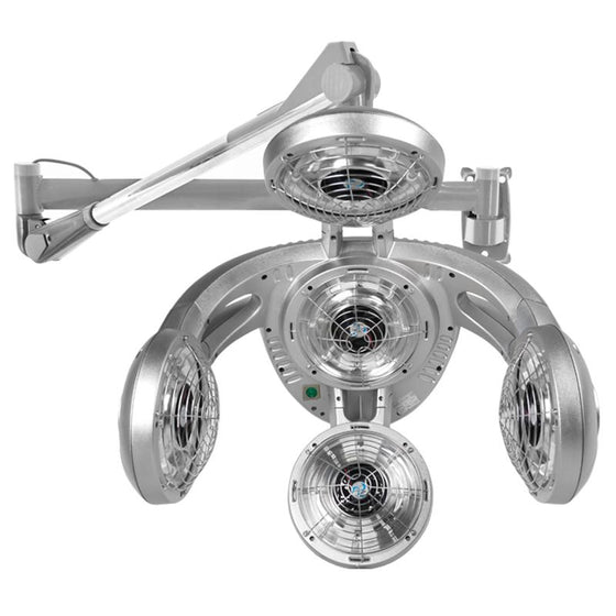 Droogkap met Wandarm Infrazon Gabbiano GD-505W Zilver