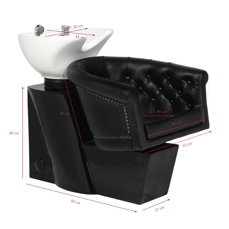 Wasunit Gabbiano London Zwart - afbeelding 2