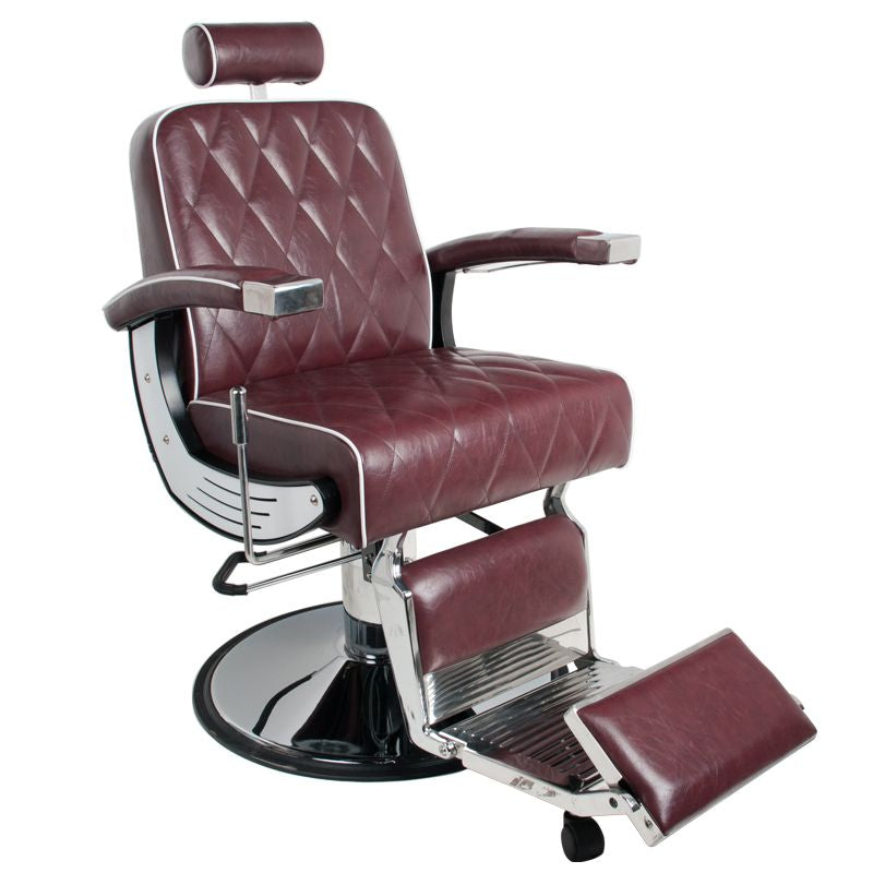 Kappersstoel Barber Gabbiano Imperial Bordeauxrood 1