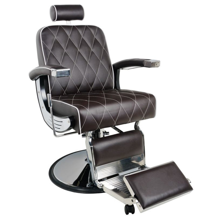 Kappersstoel Barber Gabbiano Imperial Bruin 1