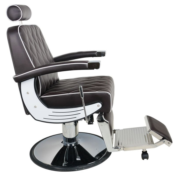 Kappersstoel Barber Gabbiano Imperial Bruin 3