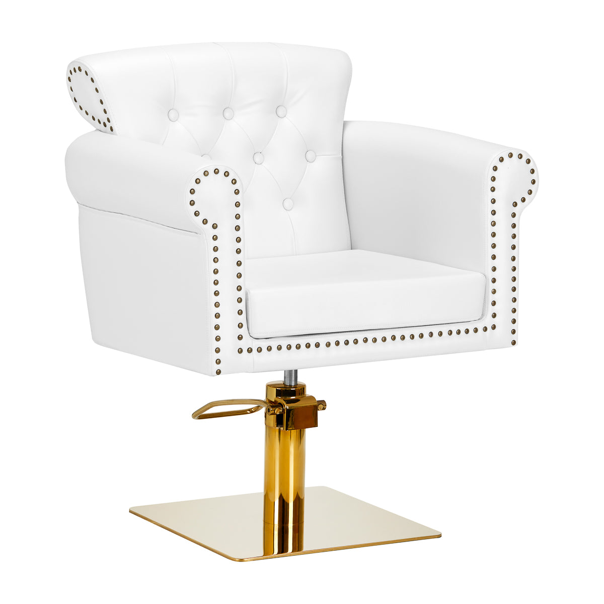Kappersstoel Gabbiano Berlin Goud-Wit 1