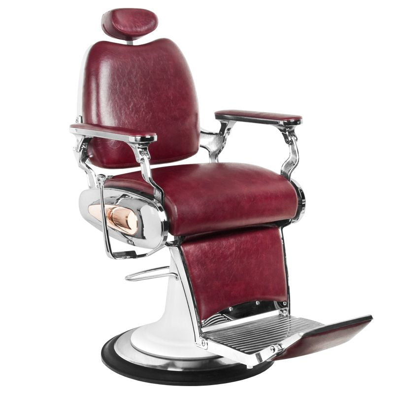 Kappersstoel Barber Gabbiano Moto Style Bordeauxrood 1