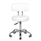 Tabouret Verstelbaar Eco Leder A-007 Wit