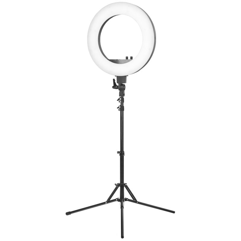 Ringlamp met Statief 18" 48W Zwart