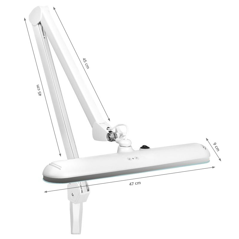 LED Lamp Schoonheidssalon met Klem en Instelbare Lichtintensiteit Elegante 801L Wit - afbeelding 8