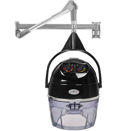 Droogkap met Wandarm Dual Speed Gabbiano DII-301W Zwart