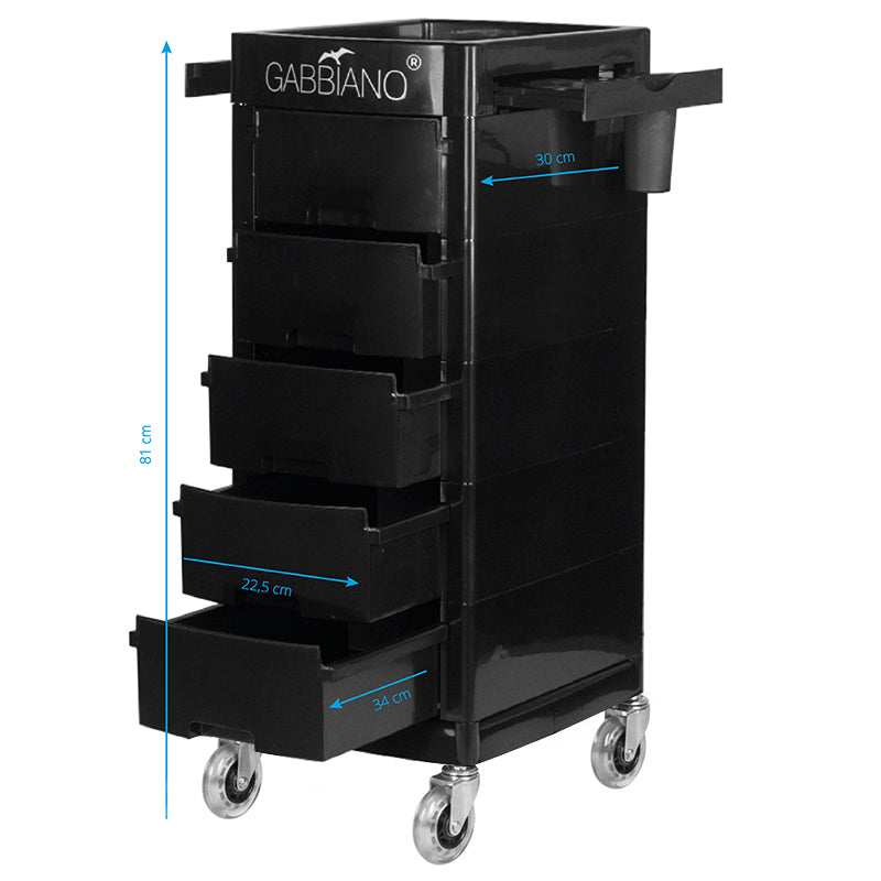 Werkwagen Kapper Gabbiano FT65-A Zwart - afbeelding 5