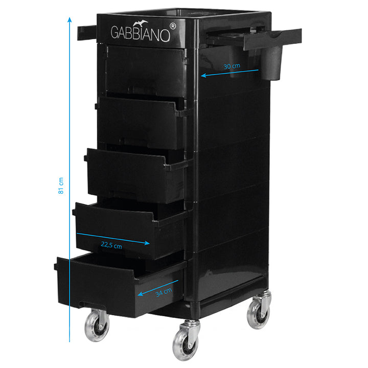 Werkwagen Kapper Gabbiano FT65-A Zwart - afbeelding 5