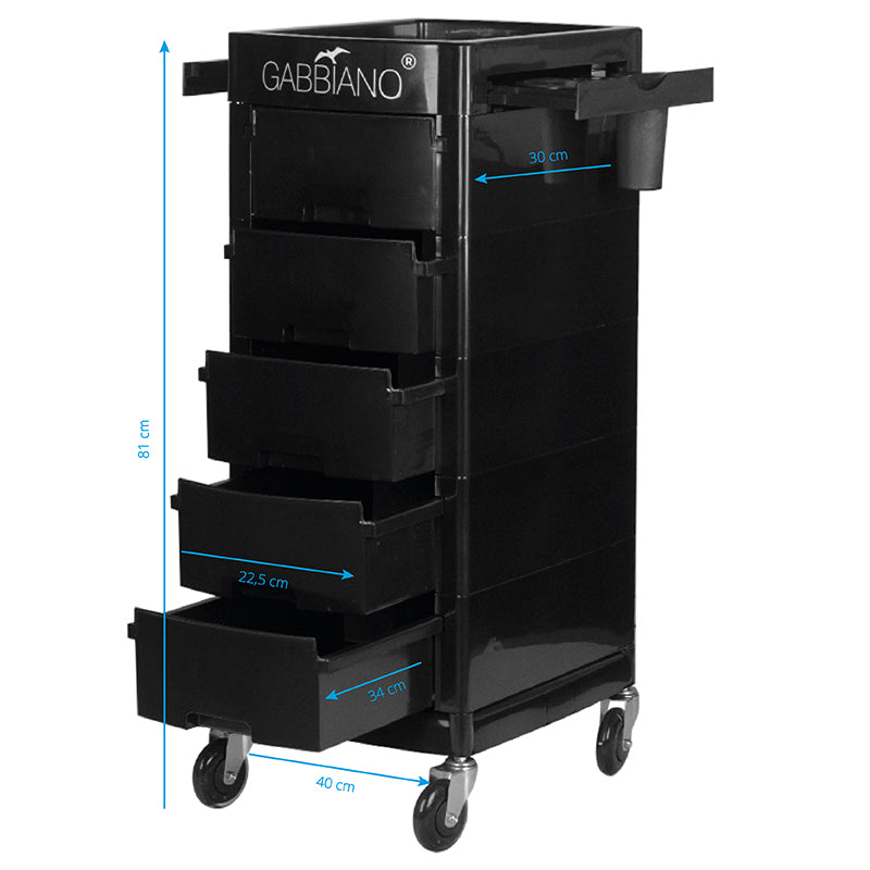 Werkwagen Kapper Gabbiano FT65-A Zwart - afbeelding 5