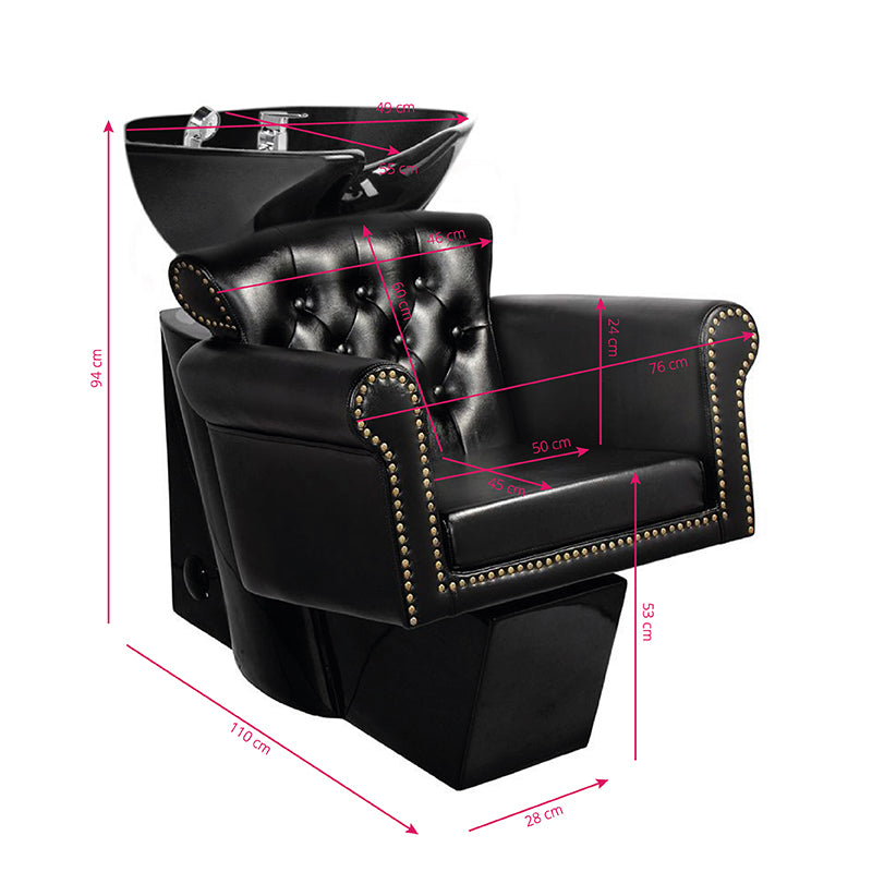 Wasunit Gabbiano Berlin Zwart-Zwart - afbeelding 2