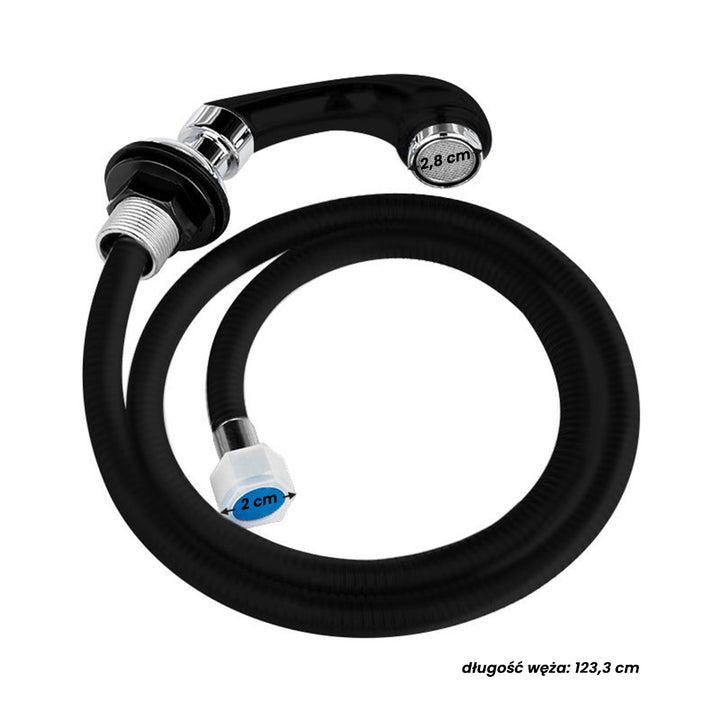 Handdouche voor Wasunit Zwart S03 - afbeelding 4