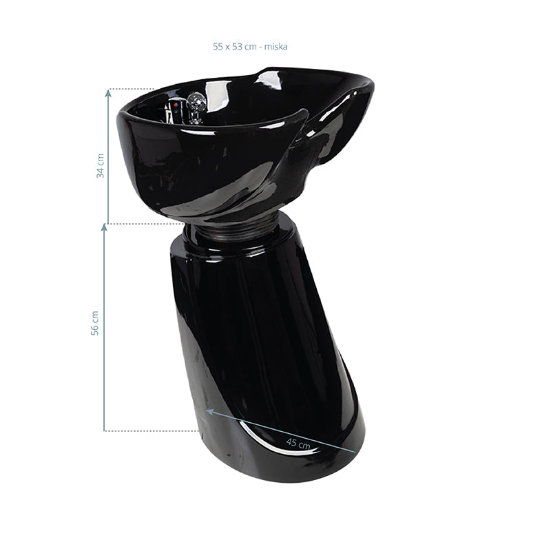 Wasunit Gabbiano Zuil MT-A3 Zwart - afbeelding 7
