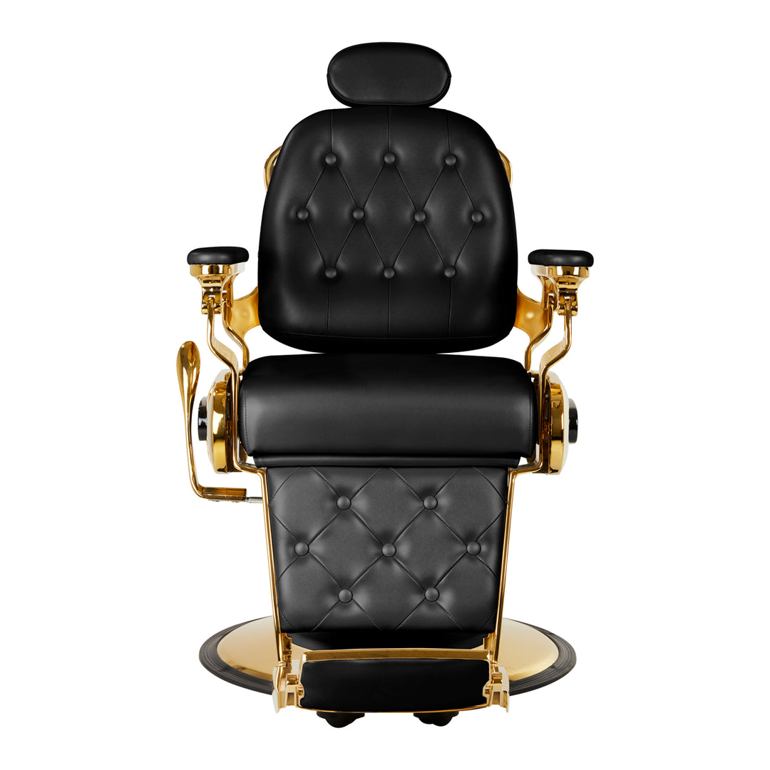 Barberstoel Gabbiano Francesco Goud-Zwart - afbeelding 2