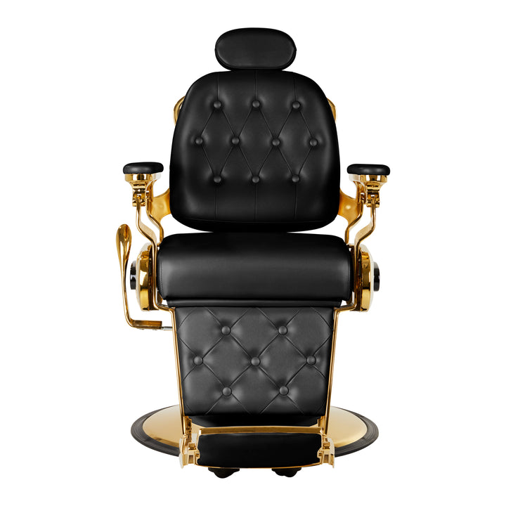 Barberstoel Gabbiano Francesco Goud-Zwart - afbeelding 2