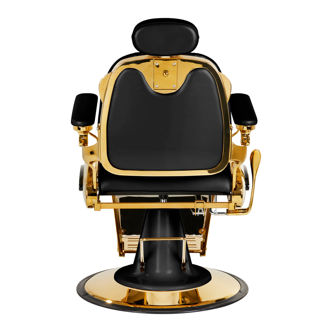Barberstoel Gabbiano Francesco Goud-Zwart - afbeelding 3